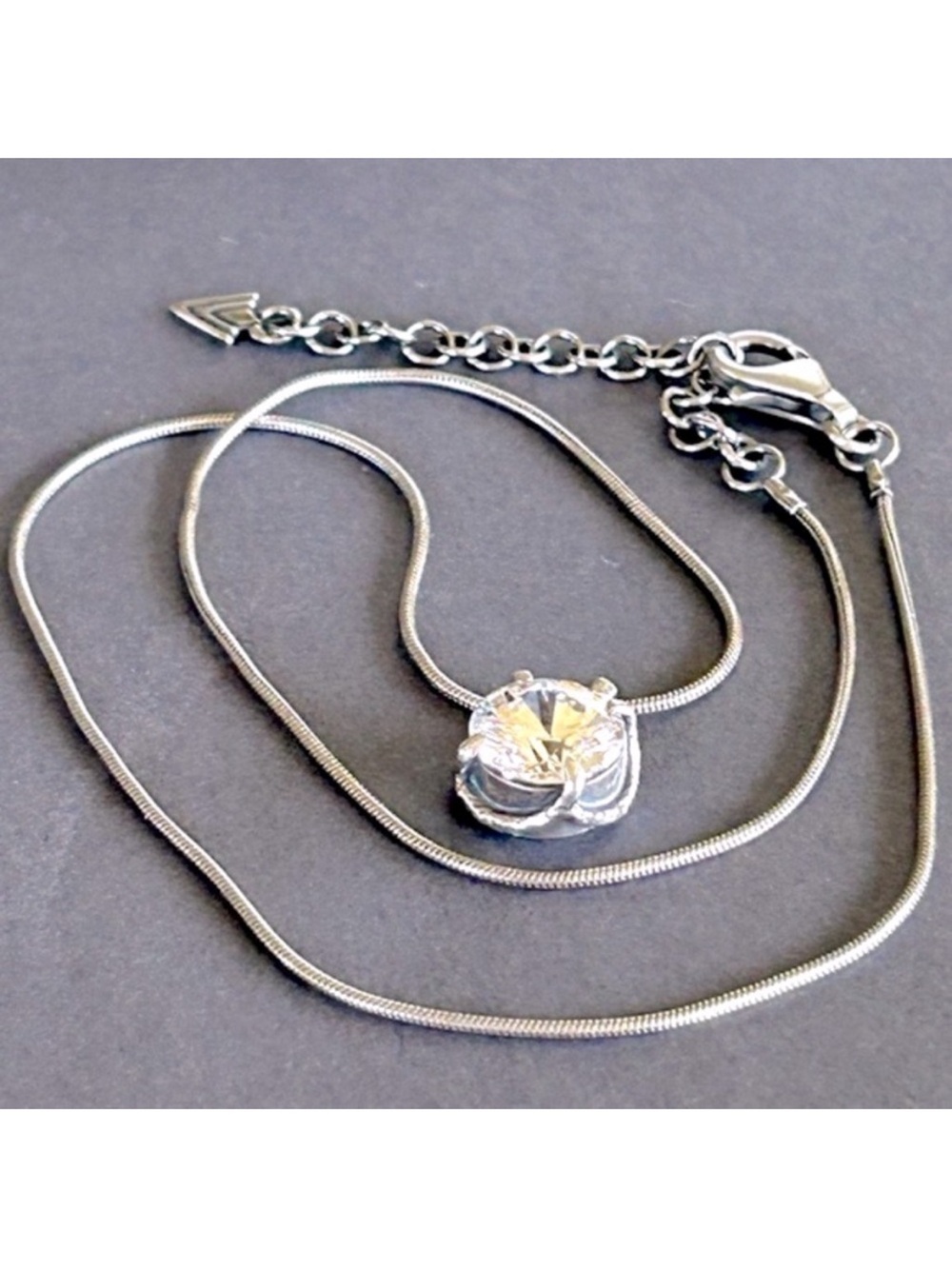 Silpada Vintage Sterling Silver 
& Cubic Zirconia Center Stage
Pendant Necklace